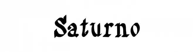 Saturno  フリーフォントのダウンロード