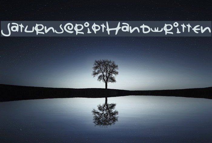 Saturnscript_Handwritten Font examples
