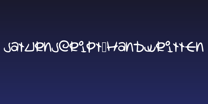 Saturnscript_Handwritten Social Header