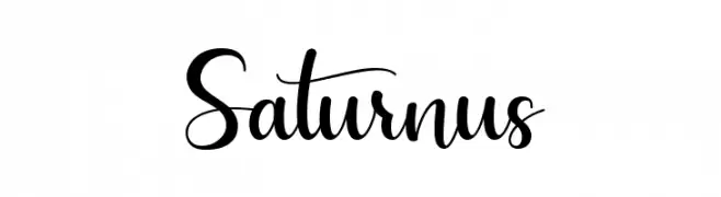 Saturnus  Frei Schriftart Herunterladen
