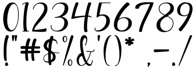 Saturnus Font OTHER CHARS