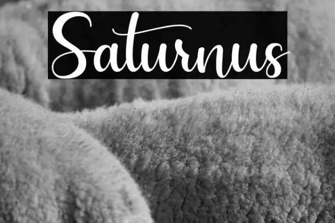 Saturnus Font examples