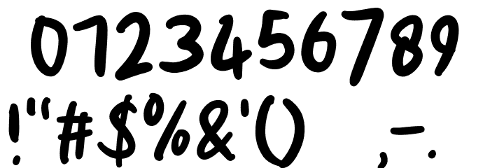 Sauce Tomato Font OTHER CHARS