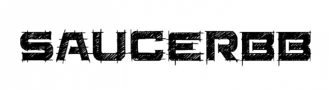 SaucerBB  Frei Schriftart Herunterladen