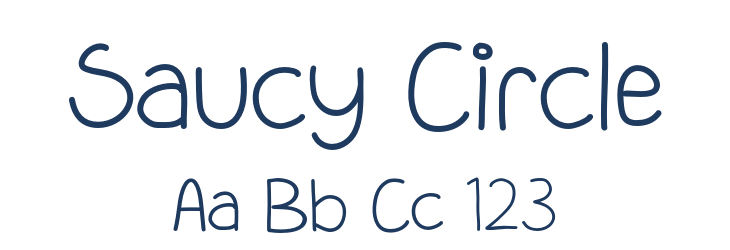 Saucy Circle Font Preview