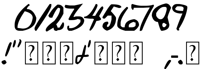 Saucy Jack Font OTHER CHARS