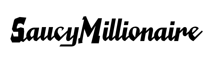 SaucyMillionaire Font