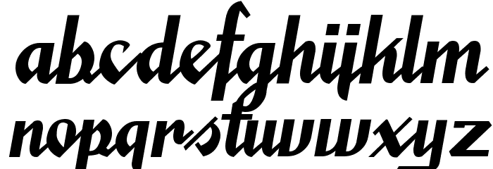 SaucyMillionaire Font LOWERCASE