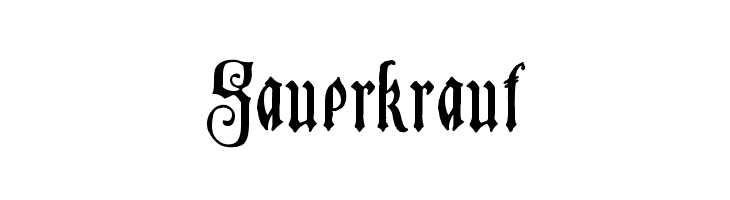 Sauerkraut  नि: शुल्क फ़ॉन्ट्स डाउनलोड