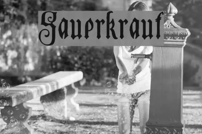 Sauerkraut Font examples