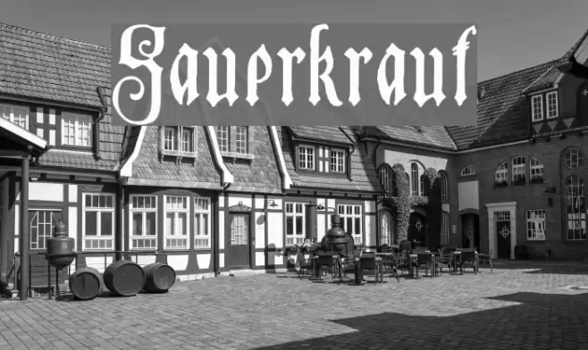 Sauerkraut Font examples