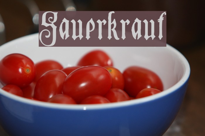 Sauerkraut Example 3