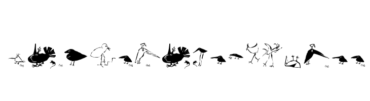 SaulsRandomBirds  Frei Schriftart Herunterladen