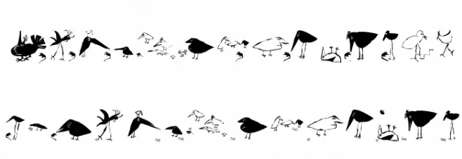 SaulsRandomBirds 字体 小写