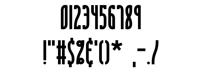 Saunder BRK Font OTHER CHARS