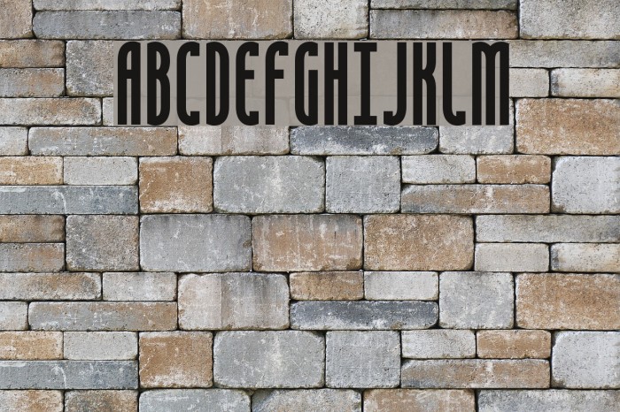 Saunder BRK Font examples