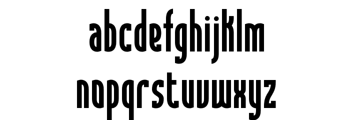 Saunder BRK Font LOWERCASE