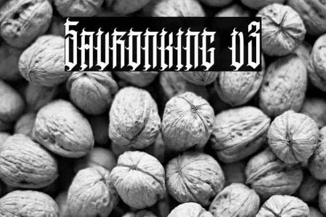 Sauronking v3 Font examples