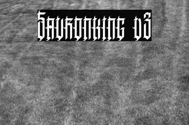 Sauronking v3 Font examples