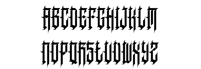 Sauronking Font LOWERCASE