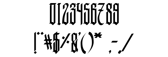Sauronkingversiontwo Font OTHER CHARS