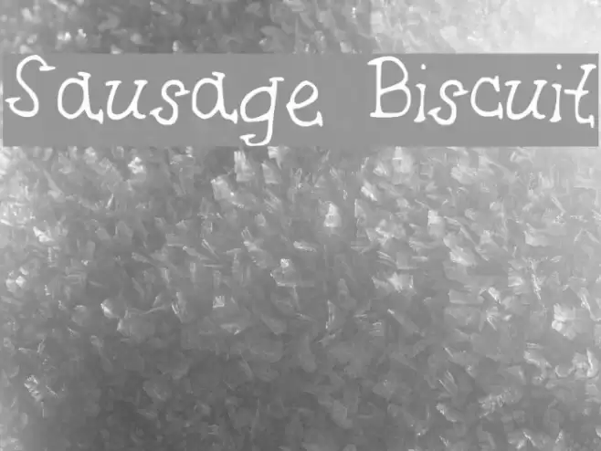 Sausage Biscuit Font examples