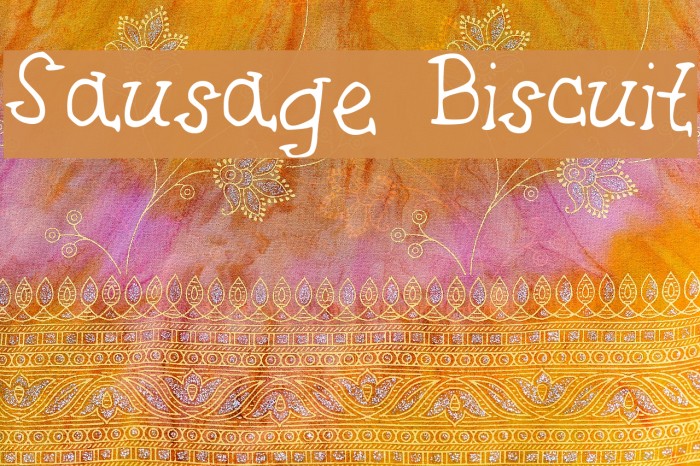 Sausage Biscuit फ़ॉन्ट examples