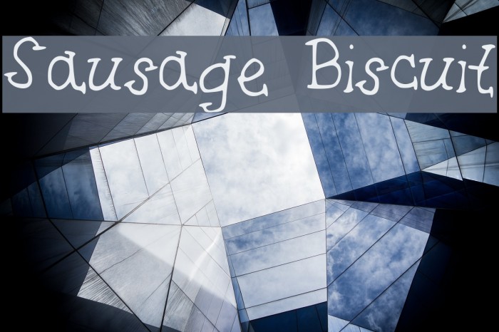 Sausage Biscuit फ़ॉन्ट examples