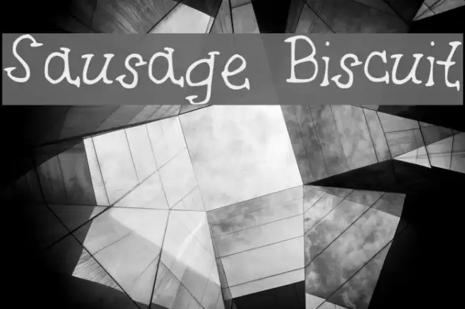 Sausage Biscuit Font examples