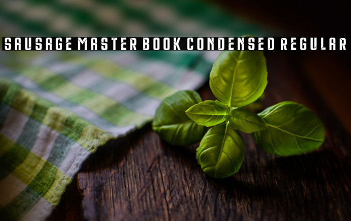Sausage Master Book Condensed Regular Example 3