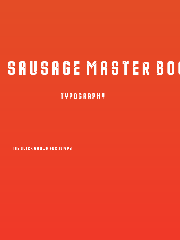 Sausage Master Book Condensed Regular Poster