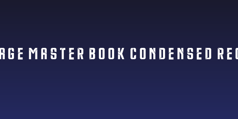 Sausage Master Book Condensed Regular Social Header