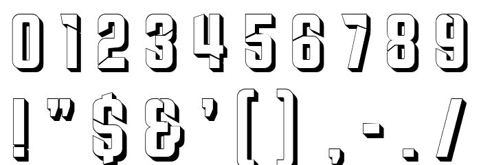 Sausage Master Hollow Regular Font OTHER CHARS
