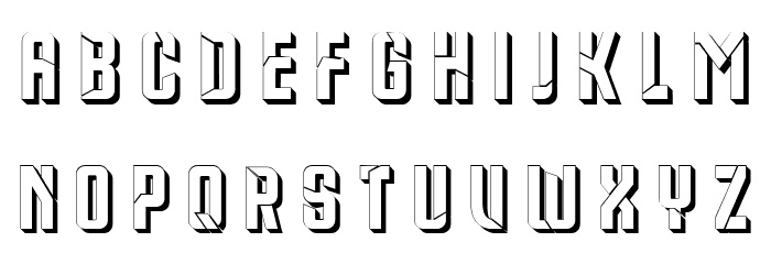 Sausage Master Hollow Regular Font LOWERCASE