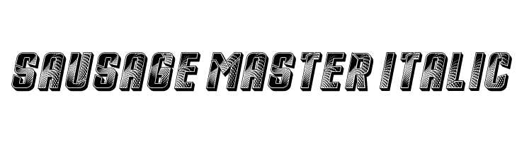 Sausage Master Italic  免费字体下载