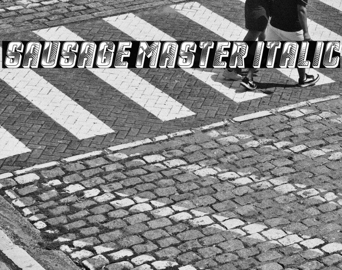 Sausage Master Italic Example 2