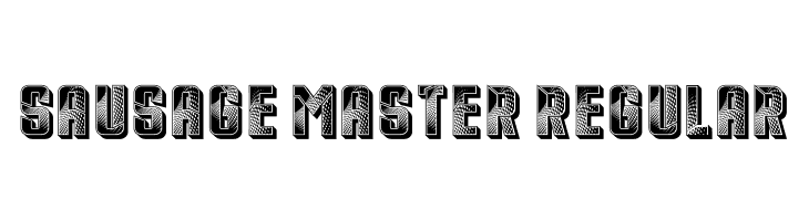 Sausage Master Regular  Скачать бесплатные шрифты