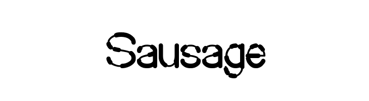 Sausage  नि: शुल्क फ़ॉन्ट्स डाउनलोड