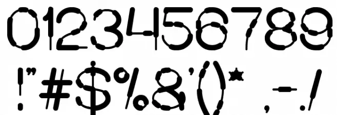 Sausage Font OTHER CHARS