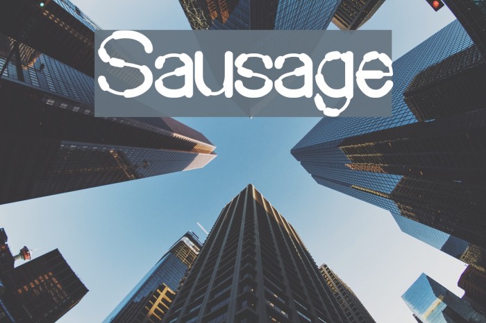 Sausage Font examples