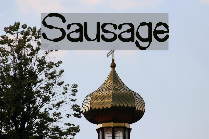 Sausage Font examples
