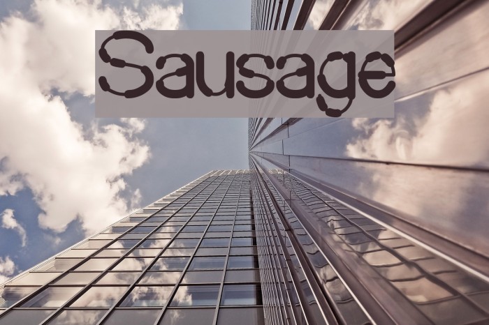 Sausage Font examples