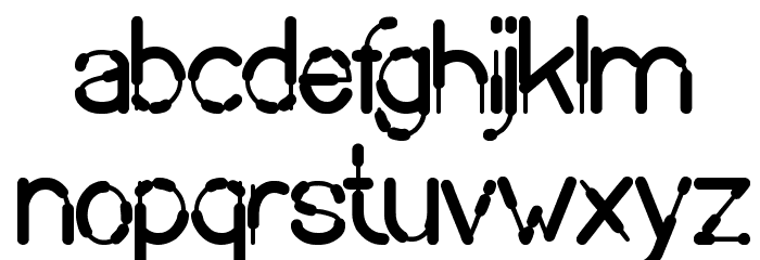 Sausage Font LOWERCASE