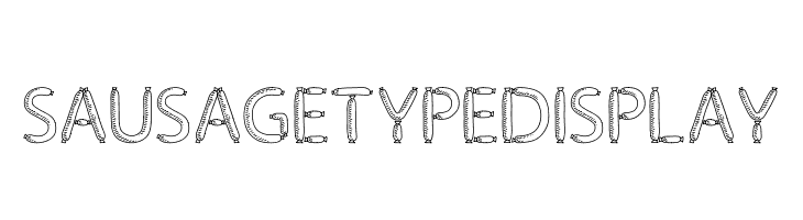 SausageType Display  नि: शुल्क फ़ॉन्ट्स डाउनलोड