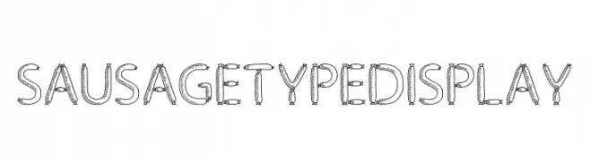 SausageType Display  Fuentes Gratis Descargar