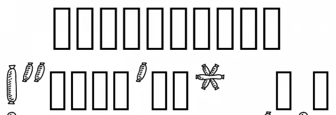 SausageType Display Font OTHER CHARS