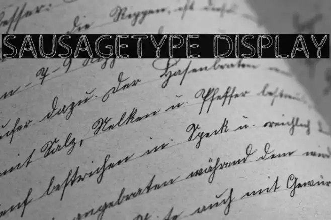 SausageType Display Font examples