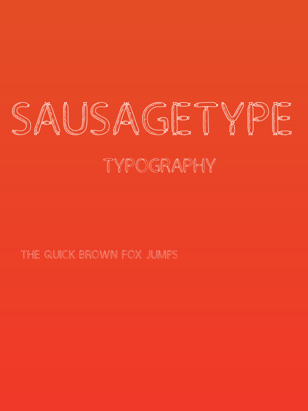 SausageType Display Poster