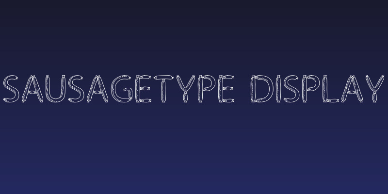 SausageType Display Social Header
