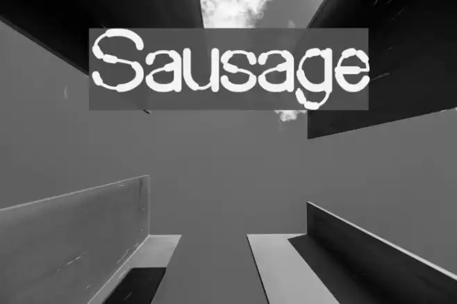 Sausage Font examples